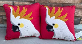 Pair Of Parrot Pillows
