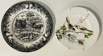 Pair Of Decorative Plates-lenox And Royal Stafford