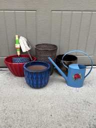 Lot Of Pots, Gardening Supplies, And More