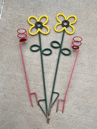 Group Of Metal Yard Decorations