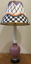 Modern Pink Candlestick Table Lamp