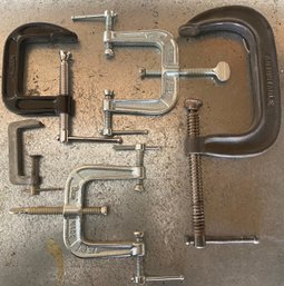 Small Grouping Of Various Size Clamps