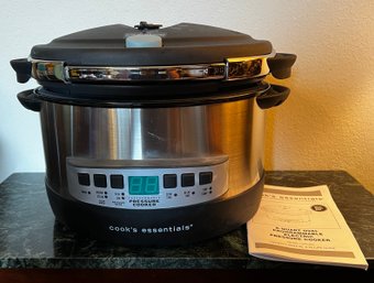 Cooks Essentials 6qt Oval Programmable Pressure Cooker