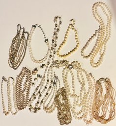 Lot Of Faux Pearl Jewelry