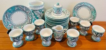 Vintage Larce Orvieto Italian Pottery Set