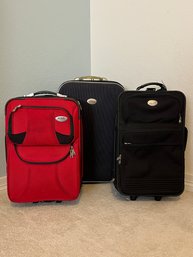 Set Of Three Carry On Size Suitcases