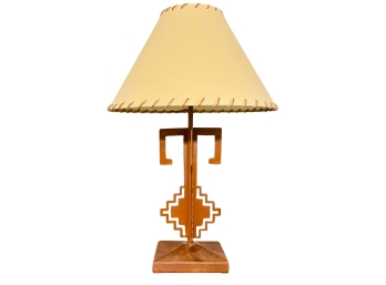 Metal Base Table Lamp With Shade
