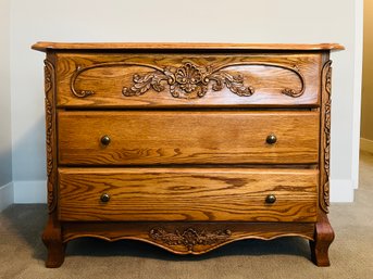 Surewood Oak 3 Drawer Dresser