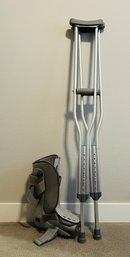 Pair Of Crutches And Walking Boot