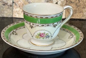 Hand Painted Occupied Japan Saucer Plate & Tea Cup