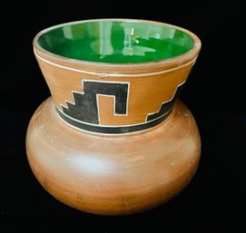 Leopoldo De Mexico Signed Pottery Vase