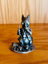F.W. & Co Handcrafted Pewter Peter Rabbit Figurine Beatrix Potter Collection