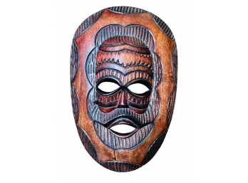 Hand Carved Tribal Wood Mask