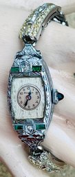 1929 Bulova Art Deco Women's Watch 14K