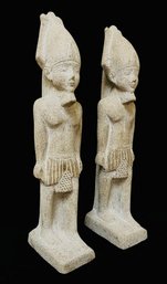 Pair Of Ancient Egyptian Reproduction Figurines