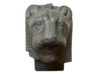 Eylanbekov Signed Sculpture Of The Head Of Egyptian Goddess Sakhmet