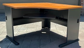 Wood/metal Bush Corner Desk