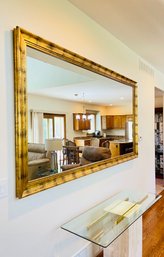 Gold Frame Wide Wall Mirror