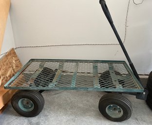 Green Steel Garden Cart