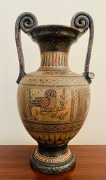 Hand Made Copy Of Greek Amphora, Geometric Period, Signed By Artist Numbered 10.199