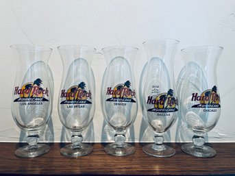 Collection Of Hard Rock Cafe State Glasses