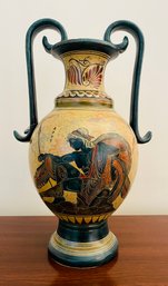 Hand Painted Ancient Greek Amphora Vase