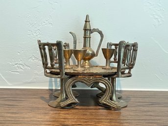 Vintage India Brass Doll House Set