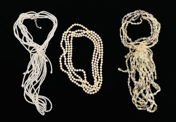 Trio Of Costume Jewelry Necklaces