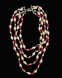 Vintage Ralph Lauren 4 Strand Costume Jewelry Necklace