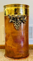 Vintage Grape Umbrella Stand Made In Italy