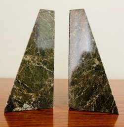 Mid-Century Modern Marble Bookends