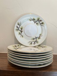 Mid Century Narumi Shasta Pine Bread And Butter Plates