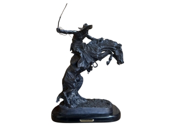 Bronco Buster Large Hard Plastic Statue