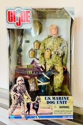 GI Joe U.S. Marine Dog Unit 12' Action Figure With Accessories 1999 Hasbro