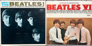 Vinyl LP Records - The Beatles - Meet The Beatles & Beatles IV