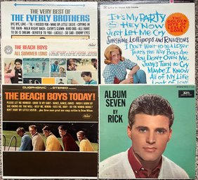 Vinyl LP Records - Beach Boys, Lesly Gore, Everly Brothers