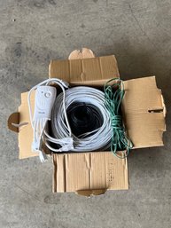 1,000 Ft Coaxial Cable With Pair Of Extension Cords