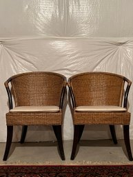 Pair Of Woven Padded Seats