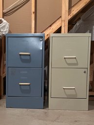 2 Drawer Pair Of Filing Cabinets