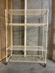 Wire Storage Rack On Wheels