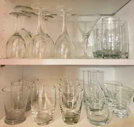 Variety Of Glass Drinkware