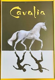Vintage Cavalia Poster In Frame