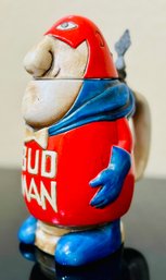 Vintage Bud Man Budman Ceramarte Stein Budweiser Anheiser Busch