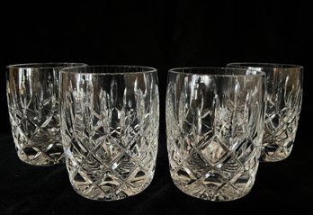 Set Of Four Cut Crystal Rocks Glasses