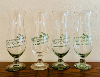 4 Pat O'Brian's New Orleans Irish Beer Glasses