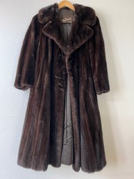 Long Fur Coat By Benn Mandel, New York