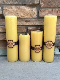 Handcrafted Honey Beeswax Church Candles
