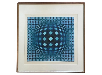 Victor Vasarely Kezdi-ga Limited Edition Serigraph Signed & Numbered 8/250 (1970)