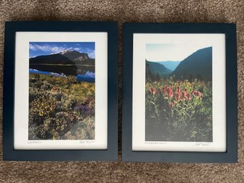 Set Of 2 Photographic Prints Signed By Artist Todd Powell - Lake Dillon And Red Buffalo Pass