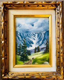 Framed Landscape Oil Painting By M. Duncan